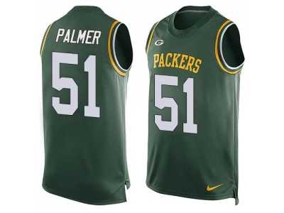Nike Green Bay Packers #51 Nate Palmer Green Team Color Men's Stitched NFL Limited Tank Top Jersey