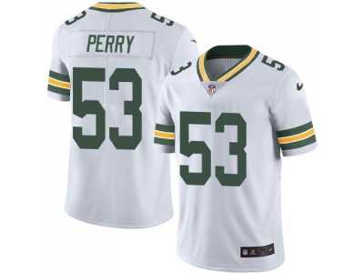 Nike Green Bay Packers #53 Nick Perry White Men's Stitched NFL Limited Rush Jersey