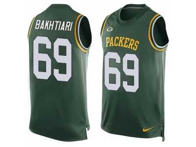 Nike Green Bay Packers #69 David Bakhtiari Green Team Color Men's Stitched NFL Limited Tank Top Jersey