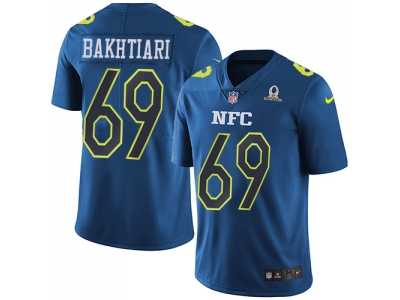 Nike Green Bay Packers #69 David Bakhtiari Navy Men's Stitched NFL Limited NFC 2017 Pro Bowl Jersey