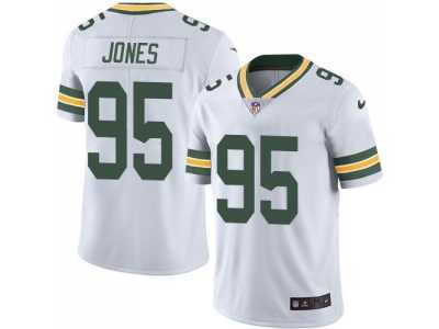 Nike Green Bay Packers #95 Datone Jones White Men's Stitched NFL Limited Rush Jersey