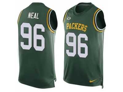 Nike Green Bay Packers #96 Mike Neal Green Team Color Men's Stitched NFL Limited Tank Top Jersey