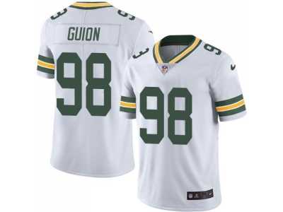 Nike Green Bay Packers #98 Letroy Guion White Men's Stitched NFL Limited Rush Jersey