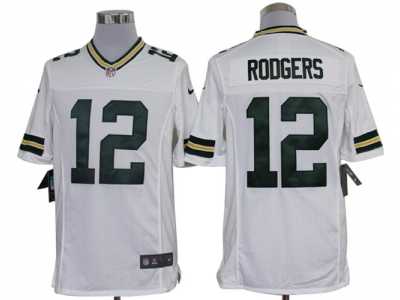 Nike NFL Green Bay Packers #12 Aaron Rodgers White Jerseys(Limited)
