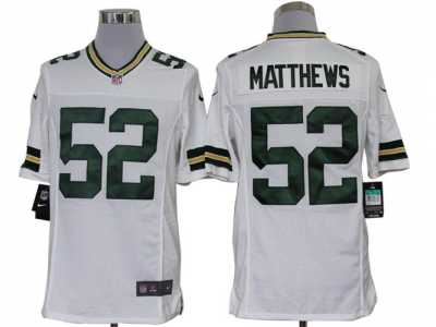 Nike NFL Green Bay Packers #52 Clay Matthews White Jerseys(Limited)