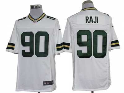 Nike NFL Green Bay Packers #90 B.J. Raji White Jerseys(Limited)