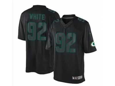 Nike jerseys green bay packers #92 white black[Impact Limited]