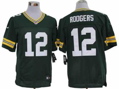nike NFL Green Bay Packers #12 Aaron Rodgers Green Jerseys(Limited)