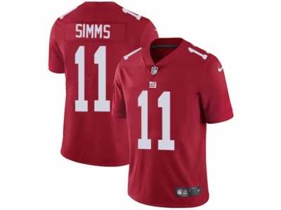 Men's Nike New York Giants #11 Phil Simms Vapor Untouchable Limited Red Alternate NFL Jersey
