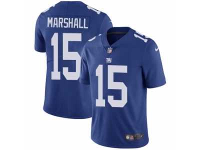 Men's Nike New York Giants #15 Brandon Marshall Vapor Untouchable Limited Royal Blue Team Color NFL Jersey