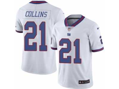 Men's Nike New York Giants #21 Landon Collins Limited White Rush NFL Jersey