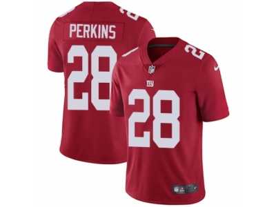 Men's Nike New York Giants #28 Paul Perkins Vapor Untouchable Limited Red Alternate NFL Jersey
