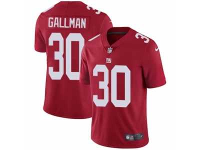 Men's Nike New York Giants #30 Wayne Gallman Vapor Untouchable Limited Red Alternate NFL Jersey