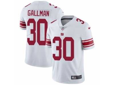 Men's Nike New York Giants #30 Wayne Gallman Vapor Untouchable Limited White NFL Jersey
