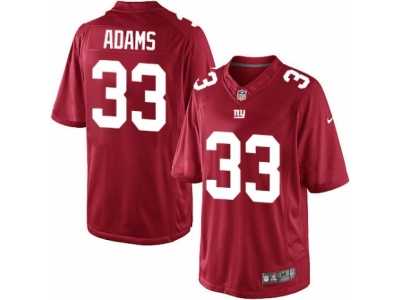 Men's Nike New York Giants #33 Andrew Adams Limited Red Alternate NFL Jersey