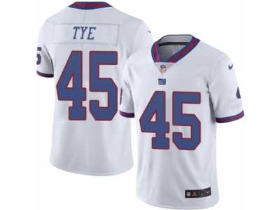 Men's Nike New York Giants #45 Will Tye Limited White Rush NFL Jersey