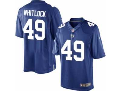 Men's Nike New York Giants #49 Nikita Whitlock Limited Royal Blue Team Color NFL Jersey