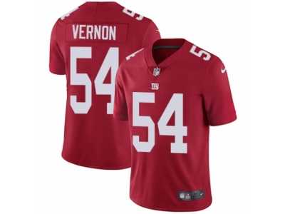Men's Nike New York Giants #54 Olivier Vernon Vapor Untouchable Limited Red Alternate NFL Jersey