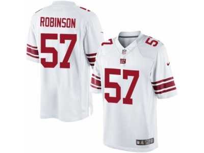 Men's Nike New York Giants #57 Keenan Robinson Limited White NFL Jersey