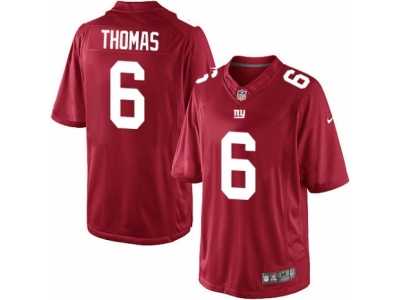 Men's Nike New York Giants #6 Logan Thomas Limited Red Alternate NFL Jersey