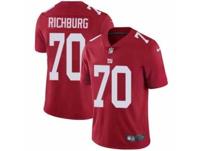 Men's Nike New York Giants #70 Weston Richburg Vapor Untouchable Limited Red Alternate NFL Jersey