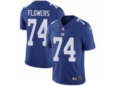 Men's Nike New York Giants #74 Ereck Flowers Vapor Untouchable Limited Royal Blue Team Color NFL Jersey