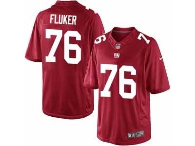 Men's Nike New York Giants #76 D.J. Fluker Limited Red Alternate NFL Jersey