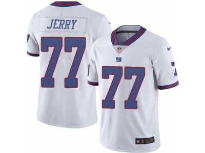 Men's Nike New York Giants #77 John Jerry Limited White Rush NFL Jersey
