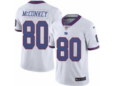 Men's Nike New York Giants #80 Phil McConkey Limited White Rush NFL Jersey