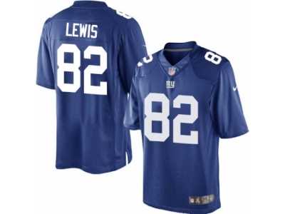 Men's Nike New York Giants #82 Roger Lewis Limited Royal Blue Team Color NFL Jersey