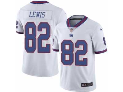 Men's Nike New York Giants #82 Roger Lewis Limited White Rush NFL Jersey