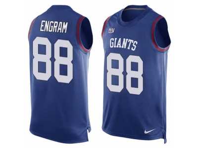 Men's Nike New York Giants #88 Evan Engram Limited Royal Blue Player Name & Number Tank Top NFL Jersey