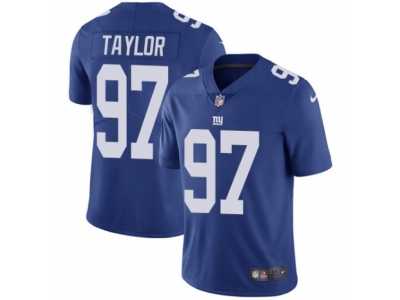 Men's Nike New York Giants #97 Devin Taylor Royal Blue Team Color Vapor Untouchable Limited Player NFL Jersey