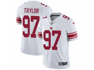 Men's Nike New York Giants #97 Devin Taylor White Vapor Untouchable Limited Player NFL Jersey