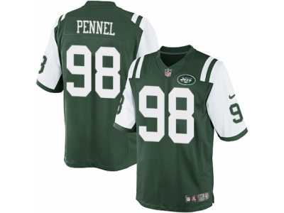 Men's Nike New York Jets #98 Mike Pennel Limited Green Team Color NFL Jersey