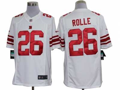 Nike NFL New York Giants #26 Antrel Rolle White Jerseys(Limited)