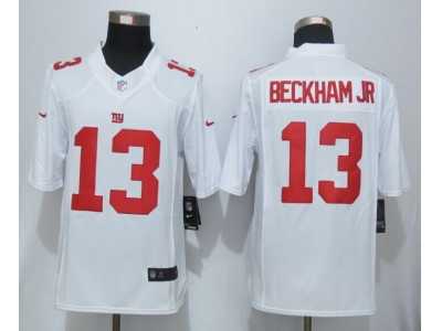 Nike New York Giants #13 Beckham jr White Jerseys(Limited)
