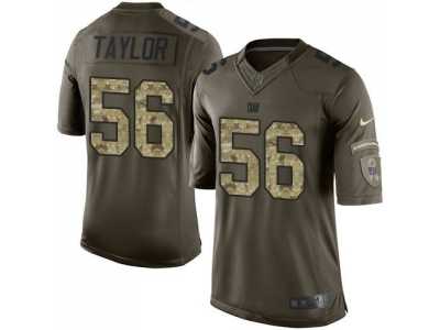 Nike New York Giants #56 Lawrence Taylor Green Salute to Service Jerseys(Limited)