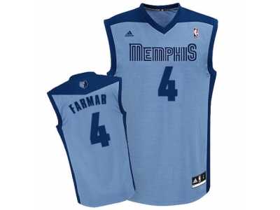 Men's Adidas Memphis Grizzlies #4 Jordan Farmar Swingman Light Blue Alternate NBA Jersey