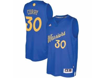 Men adidas Golden State Warriors #30 Stephen Curry Royal 2016-17 Christmas Day Swingman Jersey