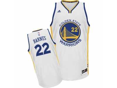 Men's Adidas Golden State Warriors #22 Matt Barnes Swingman White Home NBA Jersey