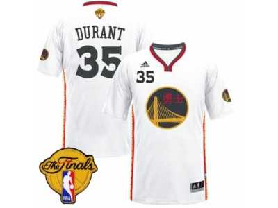 Men's Adidas Golden State Warriors #35 Kevin Durant Swingman White 2017 Chinese New Year 2017 The Finals Patch NBA Jersey