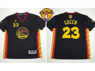 NBA Golden State Warrlors #23 Draymond Green Black Slate Chinese New Year The Finals Patch Stitched Jerseys