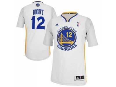 NBA Revolution 30 Golden State Warrlors #12 Andrew Bogut White Alternate Stitched Jerseys