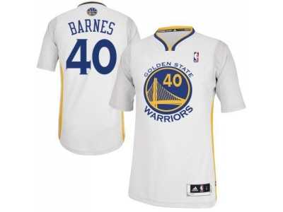 NBA Revolution 30 Golden State Warrlors #40 Harrison Barnes White Alternate Stitched Jerseys