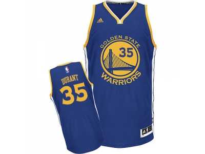 Youth Adidas Golden State Warriors #35 Kevin Durant Swingman Royal Blue Road NBA Jersey