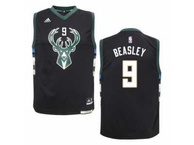 Men's Adidas Milwaukee Bucks #9 Michael Beasley Swingman Black Alternate NBA Jersey