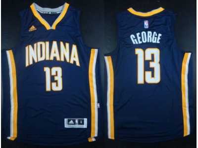 NBA Men Revolution 30 Indiana Pacers #13 Paul George Navy Blue Stitched Jersey