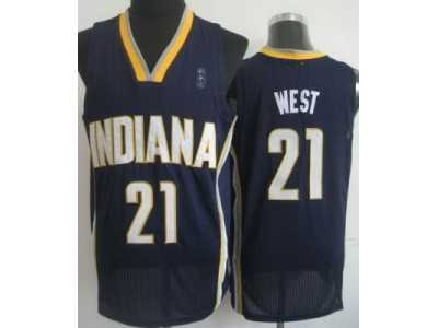 nba Indiana Pacers #21 David West Navy Blue Jerseys(Revolution 30)