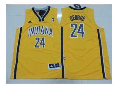 youth nba indiana pacers #24 george yellow[revolution 30 swingman]